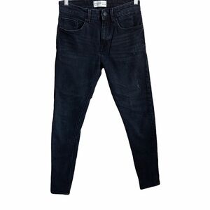 Pull&Bear ASOS Black Distressed Skinny Denim Jeans